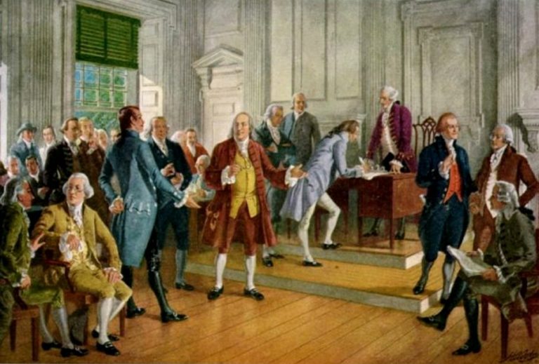 who signed the declaration of independence first