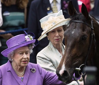 Queen Elizabeth with Horse